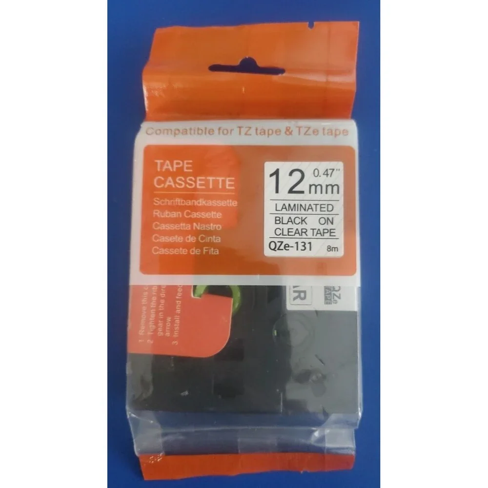 4 P-Touch Compatible TZe Tape 12mm 0.47